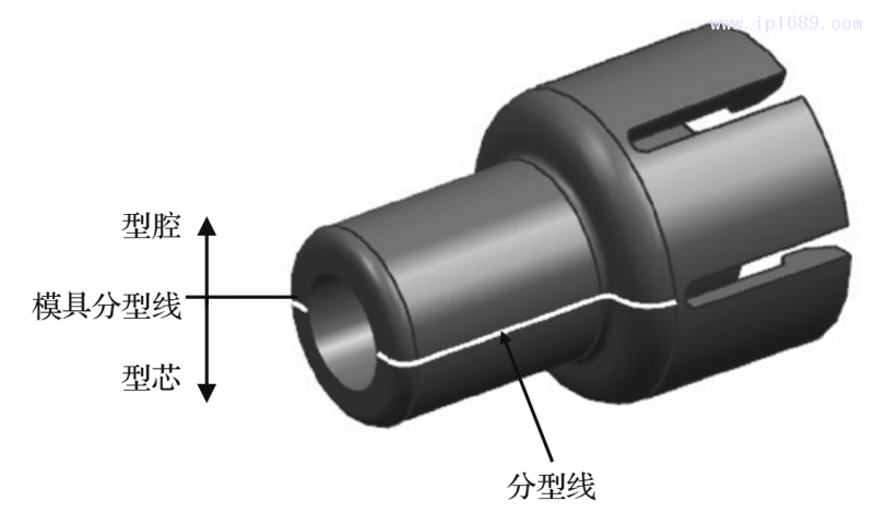 圖7 分型面的設(shè)計(jì)